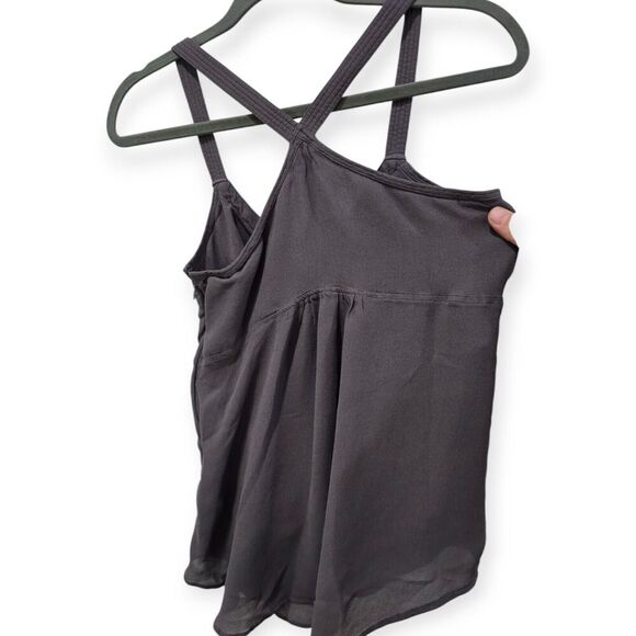 Wrap London Size Small Baby Doll Racerback Bow Cami Dusty Plum Tank Goth Flowy - Picture 6 of 6